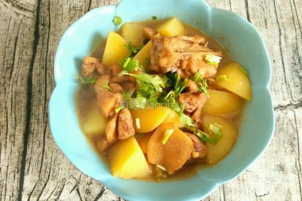 土豆炖鸡腿的做法图解7