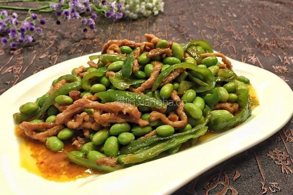 青豆炒肉的做法图解14