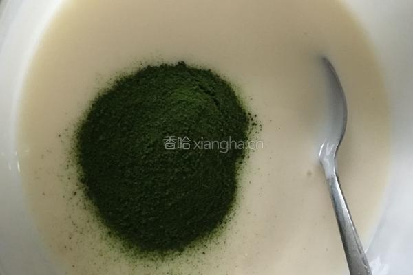 蜜豆青汁酸奶冻的做法图解3