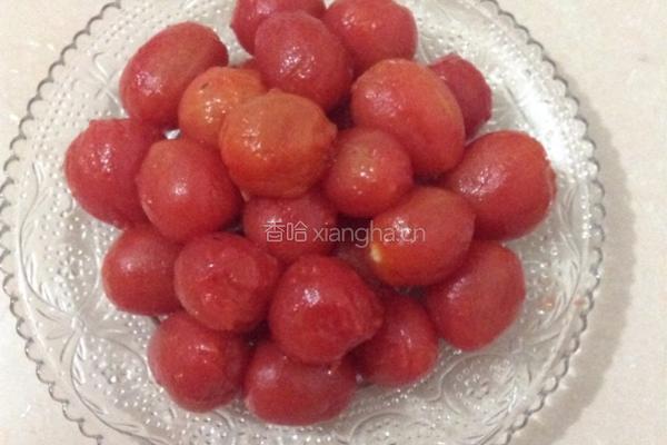 桂花蜜汁圣女果的做法图解4