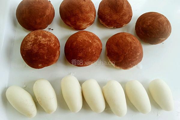蘑菇奶黄包的做法图解10