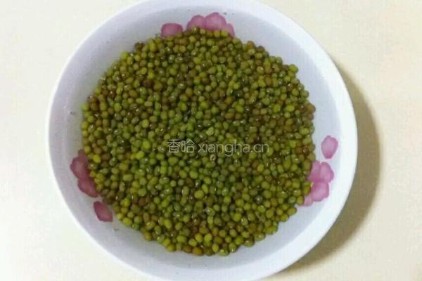 可可绿豆糕的做法图解1