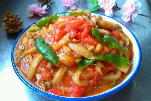 青椒西红柿炒茄子的做法图解8