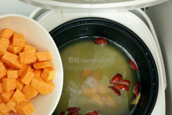 四色小米红薯粥的做法图解5