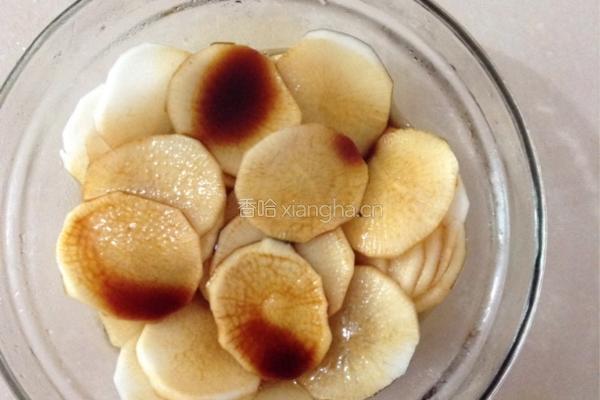 酱醋白萝卜的做法图解4