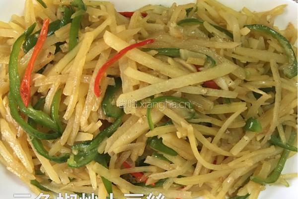 三色椒炒土豆丝的做法图解4