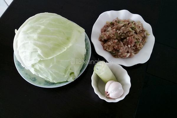 卷心菜包肉的做法图解1