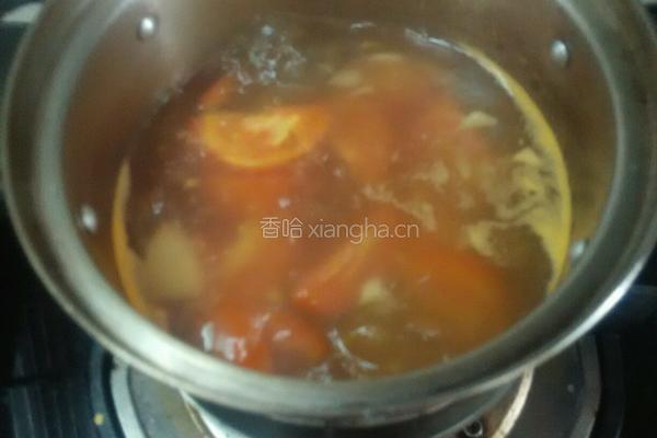 蕃茄丝瓜汤的做法图解4