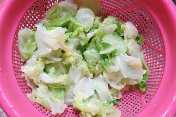 蚝油手撕卷心菜的做法图解5