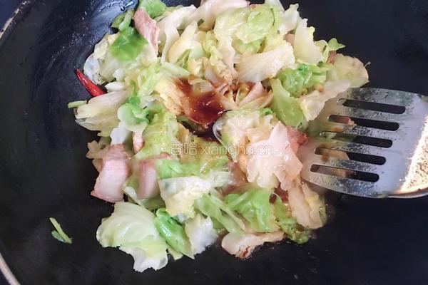 蚝油手撕卷心菜的做法图解7