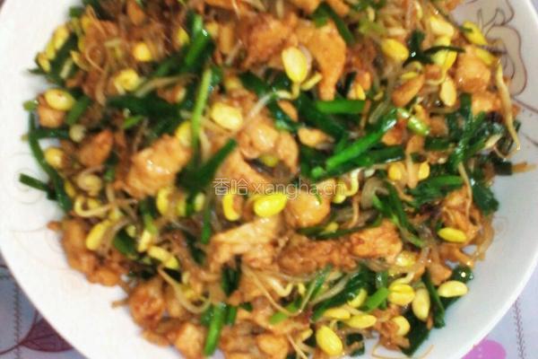 黄豆芽韮菜炒鸡丝的做法图解6