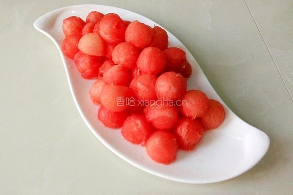  清凉一夏西瓜球的做法图解4