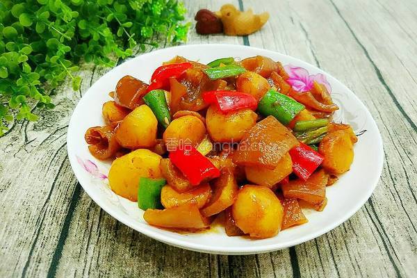 小土豆烧猪皮的做法图解14