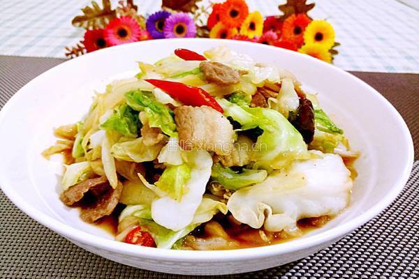 卷心菜炒肉的做法图解9