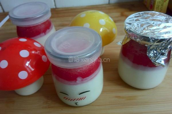西瓜酸奶布丁的做法图解9