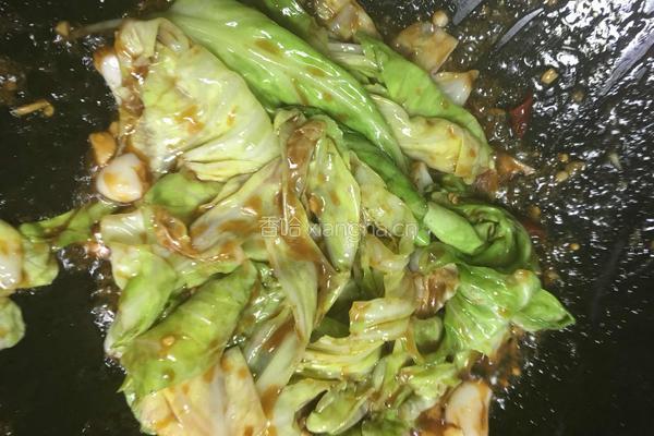 蚝油卷心菜的做法图解9