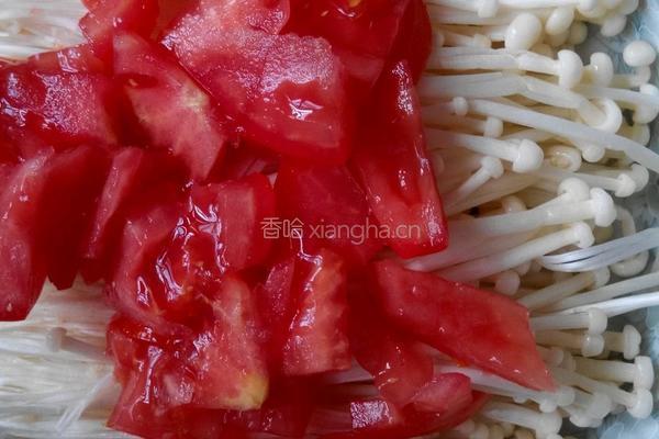 微波金针菇的做法图解1
