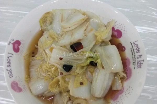娃娃菜酸辣娃娃菜的做法图解4