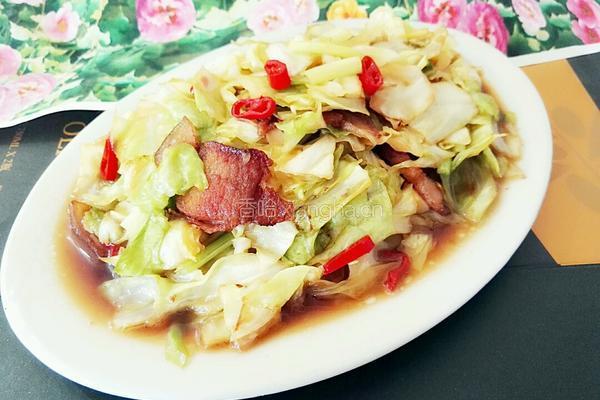 五花肉炒卷心菜的做法图解11
