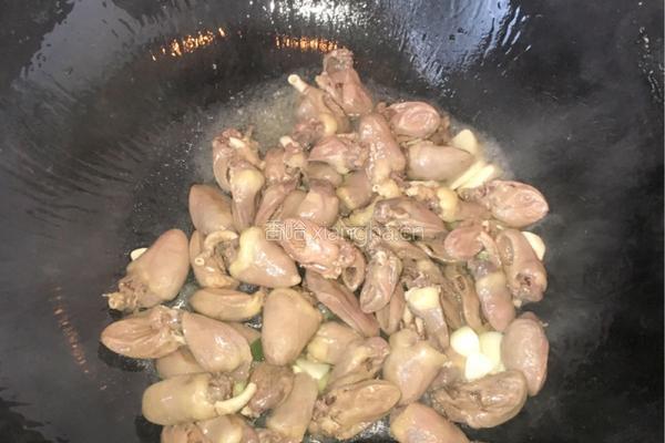 酱爆鸡心的做法图解6