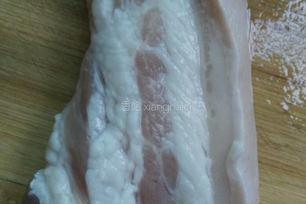 孜然五花肉的做法图解1