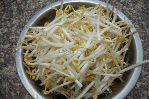 清炒绿豆芽的做法图解1