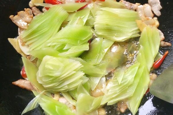 泡椒莴笋炒肉片的做法图解6