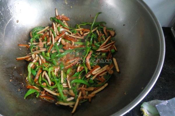 辣椒豆干炒肉的做法图解5