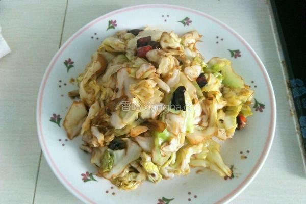 醋溜卷心菜的做法图解5