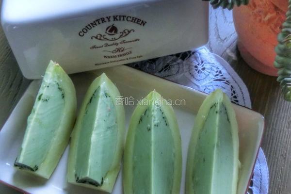 牛奶香瓜抹茶布丁的做法图解4