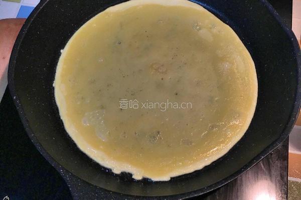 培根生菜鸡蛋卷的做法图解5