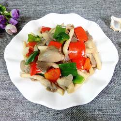 彩椒炒平菇的做法[图]