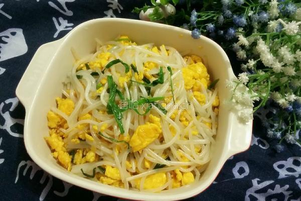 绿豆芽炒鸡蛋的做法图解11