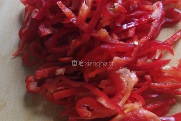 红椒炒肉的做法图解3