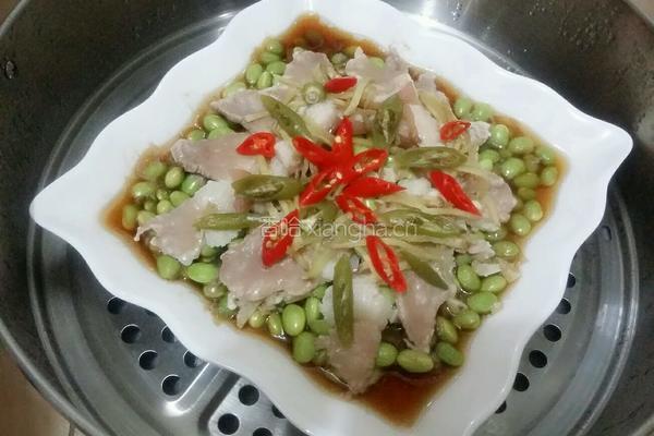鲜猪肉蒸毛豆的做法图解10