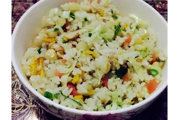多彩蛋炒饭的做法图解8