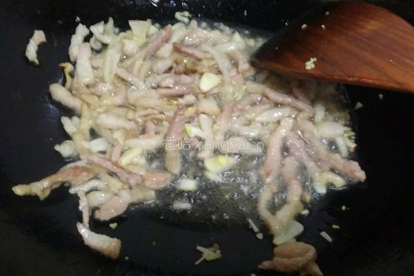 肉丝豆角丝的做法图解4