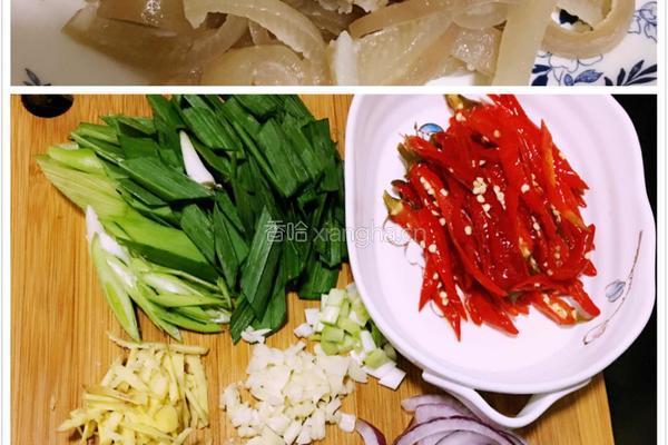 小炒猪皮的做法图解4