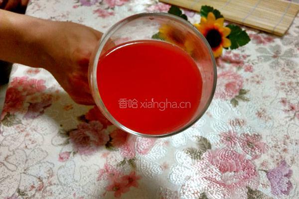 西瓜汁儿的做法图解4
