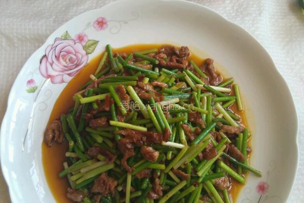 蒜苔炒肉