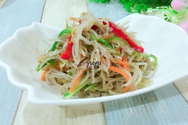 凉拌豆芽菜的做法图解8