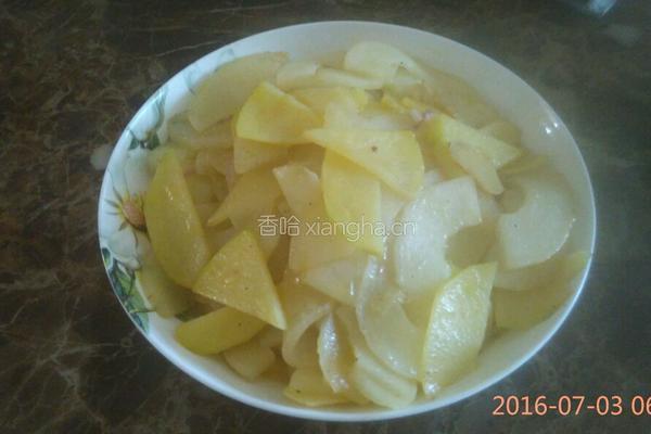 老黄瓜炒土豆片