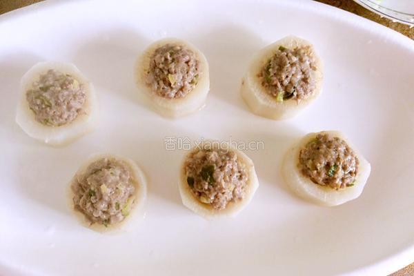 肉酿白萝卜的做法图解8