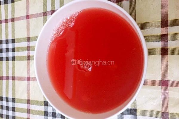 西瓜葡萄干冰棍的做法图解5