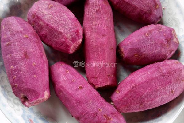 紫薯丸子的做法图解1