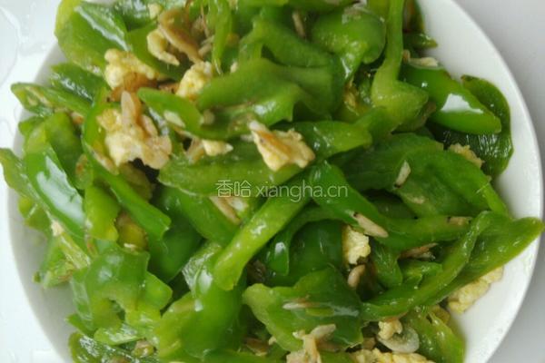 青椒虾皮炒蛋的做法图解9