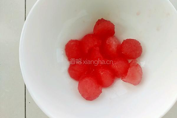 西瓜冰爽西米露的做法图解7