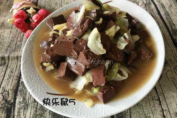 卷心菜炖血豆腐的做法图解10