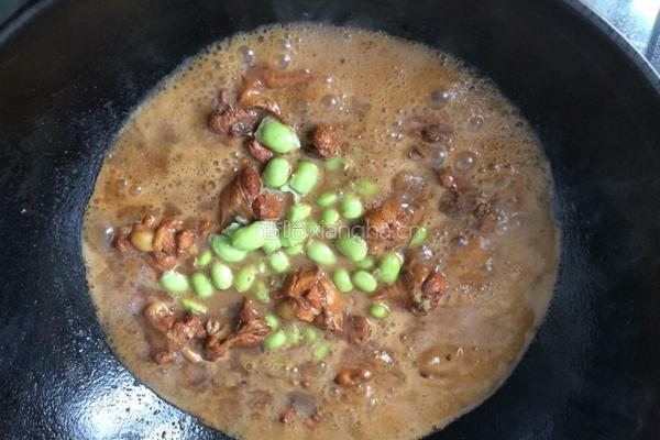 鸡腿烧毛豆的做法图解6