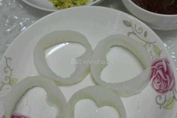 白萝卜酿肉的做法图解2
